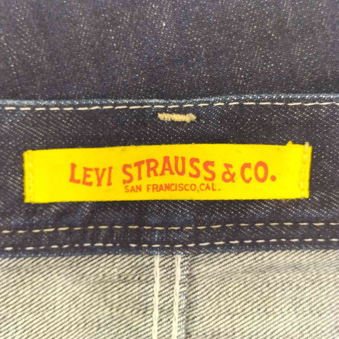 リーバイス Levis 502 イエローパッチ ジップフライ インディゴ ストレート デニムパンツ レディース 31/32