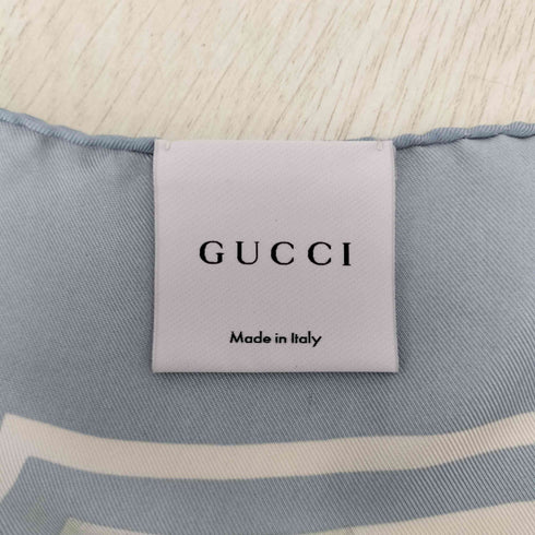 グッチ GUCCI ボタニカル ハチドリ プリント シルクスカーフ レディース