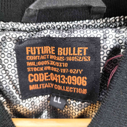 FUTURE BULLET ジップアップフライトジャケット メンズ LL