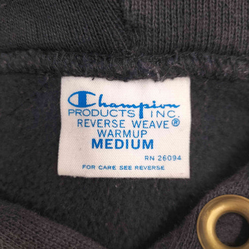 チャンピオン Champion 復刻 青単 REVERSE WEAVE PRINT PULLOVER HOODED SWEATSHIRT リバースウィーブ プルオーバーパーカー メンズ M