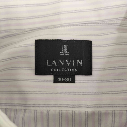 ランバンコレクション LANVIN COLLECTION ストライプ柄 シャツ メンズ 40-80