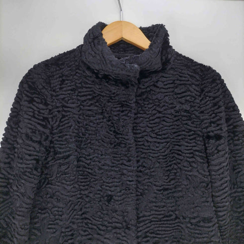 エスマックスマーラ S Max Mara フェイクファー アストラカンコート レディース JPN:36