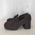 チャールズアンドキース CHARLES&KEITH プラットフォーム ブロックヒールローファーパンプス レディース 39