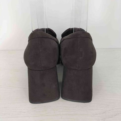 チャールズアンドキース CHARLES&KEITH プラットフォーム ブロックヒールローファーパンプス レディース 39