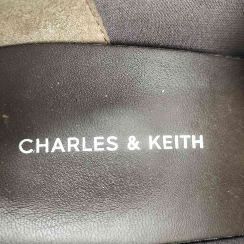 チャールズアンドキース CHARLES&KEITH プラットフォーム ブロックヒールローファーパンプス レディース 39