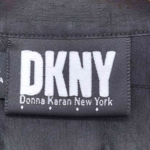 ダナキャランニューヨーク DKNY 香港製 OLD オープンカラーシルクシャツ レディース JPN:2