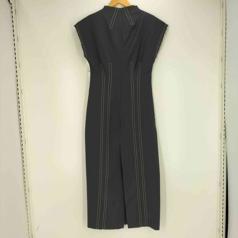 ザラ ZARA スリムフィット タイトステッチロングワンピース レディース import:S