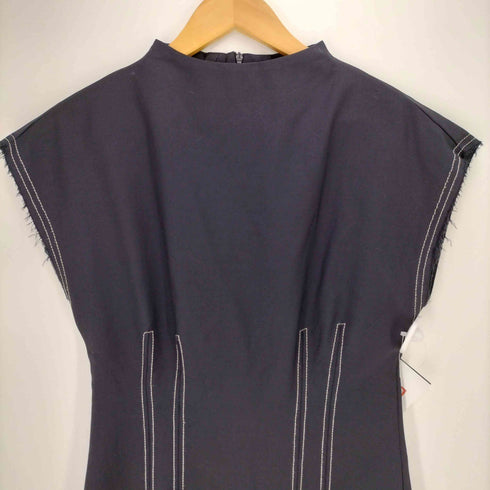 ザラ ZARA スリムフィット タイトステッチロングワンピース レディース import:S
