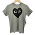 プレイコムデギャルソン PLAY COMME des GARCONS ハートプリント クルーネック Tシャツ レディース JPN:M