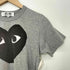 プレイコムデギャルソン PLAY COMME des GARCONS ハートプリント クルーネック Tシャツ レディース JPN:M