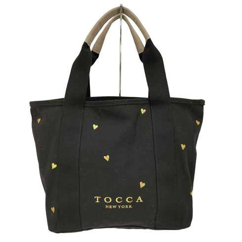 トッカ TOCCA LUCKY SHOWER CANVASTOTE ハート 刺繍 トート バッグ レディース