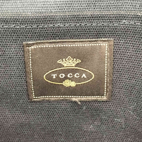 トッカ TOCCA LUCKY SHOWER CANVASTOTE ハート 刺繍 トート バッグ レディース