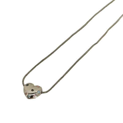 スワロフスキー SWAROVSKI ハート モチーフ パヴェ リバーシブル ネックレス レディース