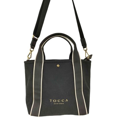 トッカ TOCCA CRESTA CANVASBAG M ロゴ トート バッグ レディース