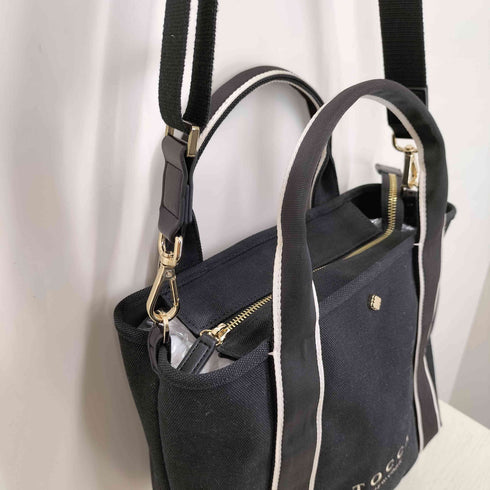 トッカ TOCCA CRESTA CANVASBAG M ロゴ トート バッグ レディース