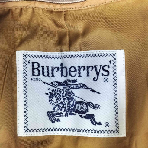 バーバリーズ BURBERRYS 90s 白タグ ノバチェック ライナー付 比翼 ステンカラーコート レディース 155