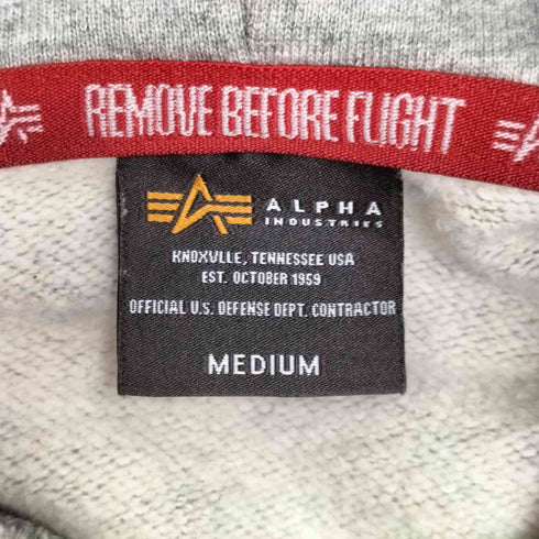 アルファインダストリーズ ALPHA INDUSTRIES プリントデザイン プルオーバー パーカー メンズ JPN:M