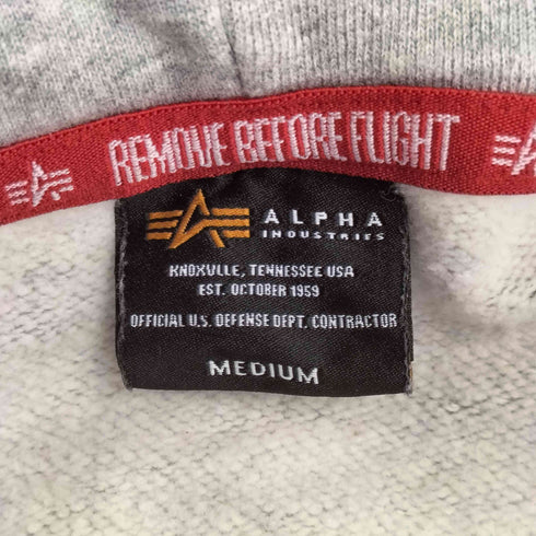アルファインダストリーズ ALPHA INDUSTRIES プリントデザイン プルオーバー パーカー メンズ JPN:M