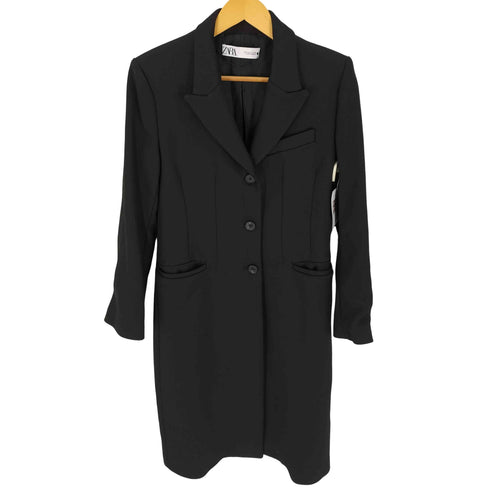 ザラ ZARA シングル ロングチェスターコート レディース JPN:S