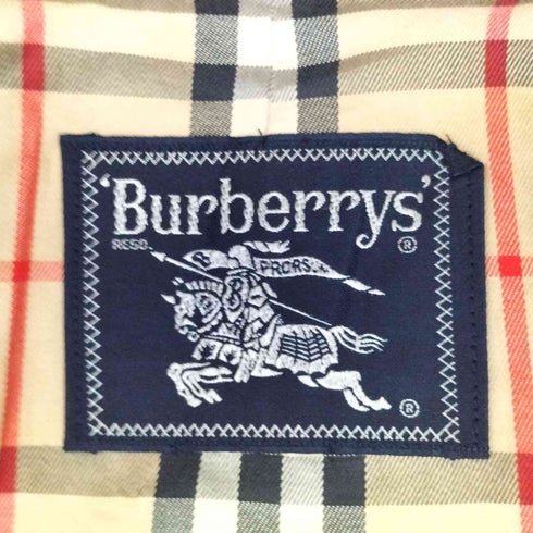 バーバリーズ BURBERRYS 裏地ノバチェック 比翼 ステンカラーコート メンズ 160