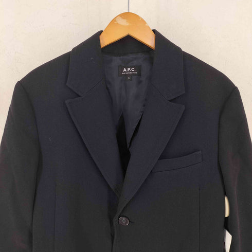 アーペーセー A.P.C. コットン ウール 背抜き 3B コート レディース S
