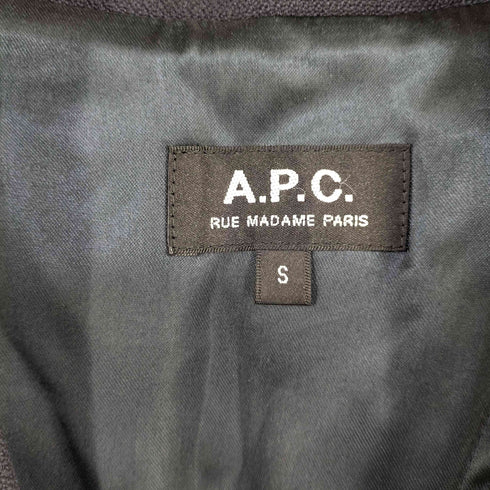 アーペーセー A.P.C. コットン ウール 背抜き 3B コート レディース S