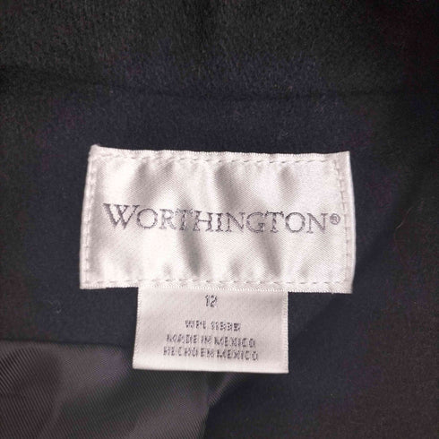ワシントン worthington ウールロングチェスターコート レディース 12