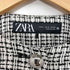 ザラ ZARA ノーカラーツイードジャケット レディース import:M