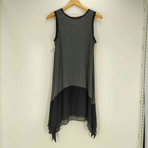 ツモリチサト TSUMORI CHISATO 裾スパンコール シアー切替 ノースリーブ ワンピース レディース JPN:2
