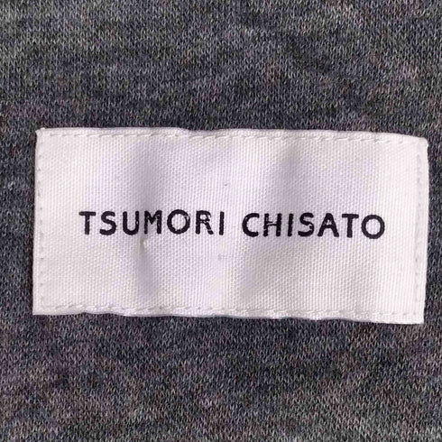 ツモリチサト TSUMORI CHISATO 裾スパンコール シアー切替 ノースリーブ ワンピース レディース JPN:2