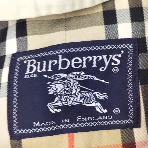 バーバリーズ BURBERRYS 90s 裏地ノバチェック 比翼 ステンカラーコート メンズ