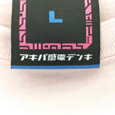 アキバ感電デンキ U-JIN GIRLS キャラクタープリント ロングスリーブTシャツ メンズ JPN:L