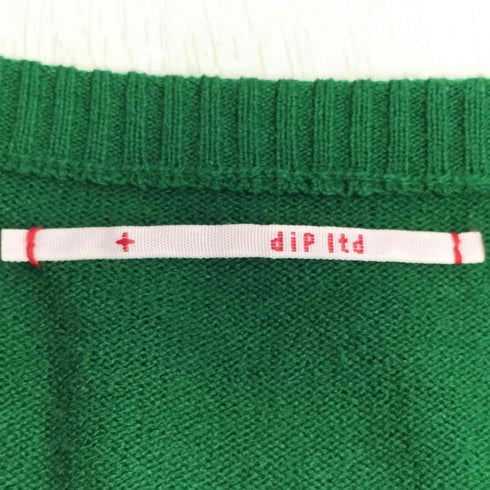 ディップリミテッド dip ltd アクリル リブ切替 ポケット クルーネックニット レディース import:S