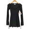 oh polly オーポリー AMRYN LONG SLEEVE A-LINE MINI DRESS アムリン ロングスリーブ エーライン ミニドレス レディース US2
