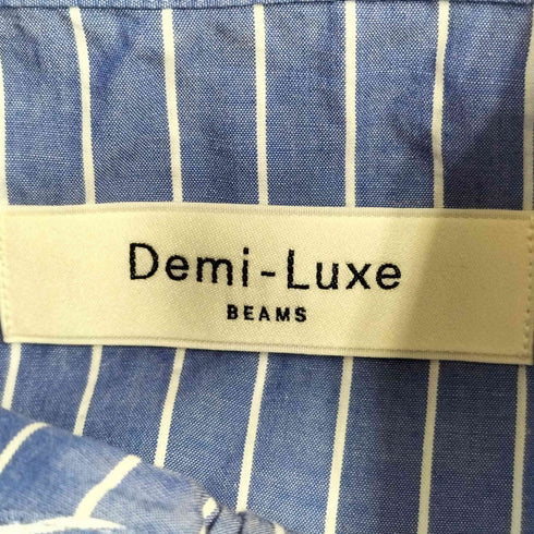 デミルクスビームス Demi-Luxe BEAMS ストライプ レギュラーカラーシャツ レディース
