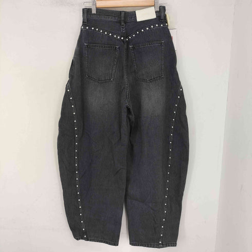 ファーファー furfur スタッズカーブデニムパンツ レディース ONE SIZE