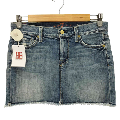 7 For All Mankind セブンフォーオールマンカインド USA製 デニムミニスカート Y2K レディース 27