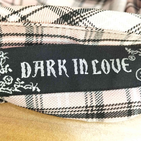 DARK IN LOVE チェック柄 ハート ティアードミニスカート ゴス レディース