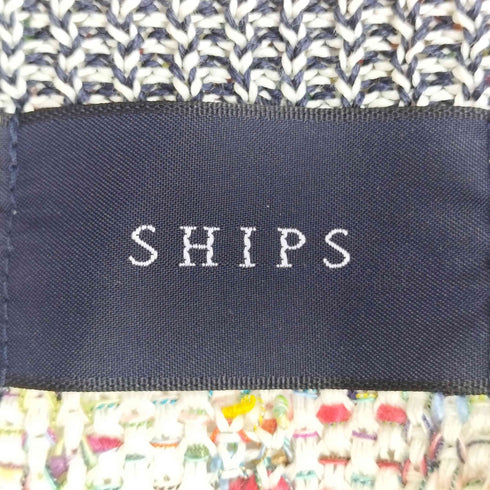 シップス SHIPS ノーカラーツイードジャケット レディース