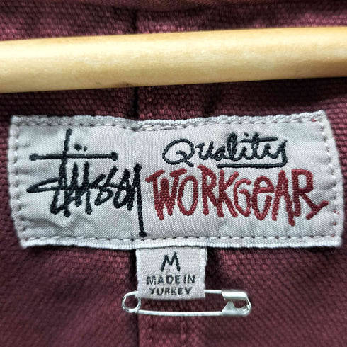 ステューシー Stussy WORK JACKET UNLINED CANVAS ワーク ジャケッ アンラインド キャンバス メンズ import:M