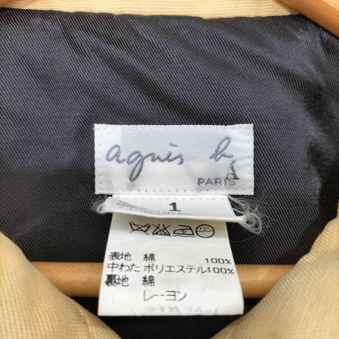 アニエスベー agnes b. フランス製 コットン スウィングトップ ジャケット ブルゾン ririジップ レディース 1