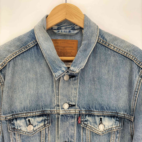 リーバイス Levis PREMIUM 3rd型 レザーパッチ デニム トラッカージャケット メンズ import:M