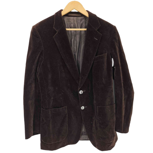 St michael 70s MADE IN FINLAND フィンランド製 euro ベロア テーラード ジャケット メンズ 37-38