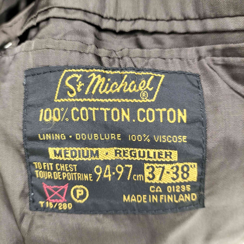 St michael 70s MADE IN FINLAND フィンランド製 euro ベロア テーラード ジャケット メンズ 37-38