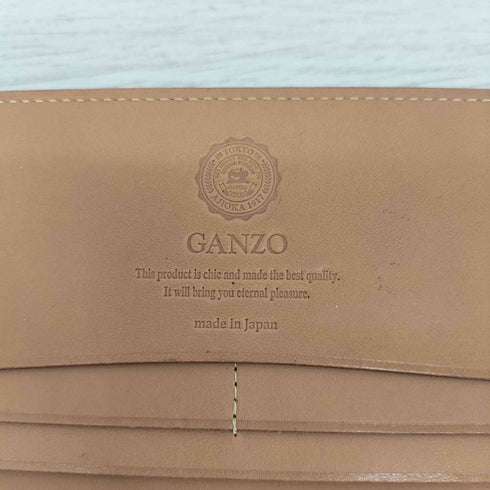 ガンゾ GANZO ヌメ革 レザー長財布 レディース
