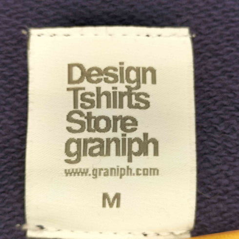 デザインティーシャツストアグラニフ Design Tshirts Store graniph キャラクター刺繍 ジップアップ パーカー メンズ JPN:M