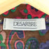 DESARBRE フランス製 ペイズリー 総柄 長袖 ベルテッド ワンピース レディース 40