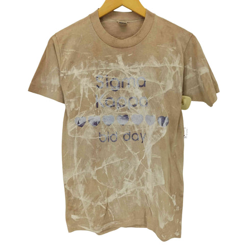 ジャージーズ JERZEES BY RUSSELL 80S USA製 シングルステッチ ペイント加工 クルーネックTシャツ メンズ M