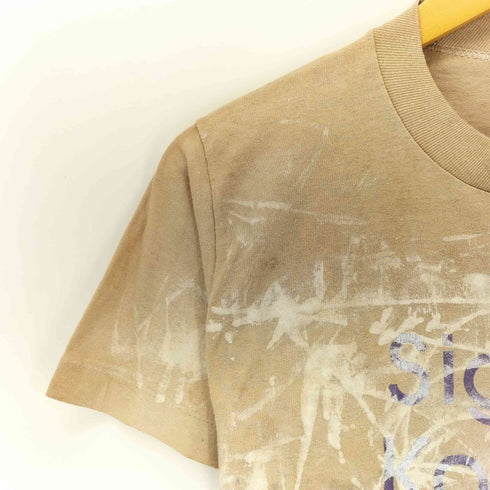 ジャージーズ JERZEES BY RUSSELL 80S USA製 シングルステッチ ペイント加工 クルーネックTシャツ メンズ M