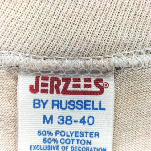 ジャージーズ JERZEES BY RUSSELL 80S USA製 シングルステッチ ペイント加工 クルーネックTシャツ メンズ M